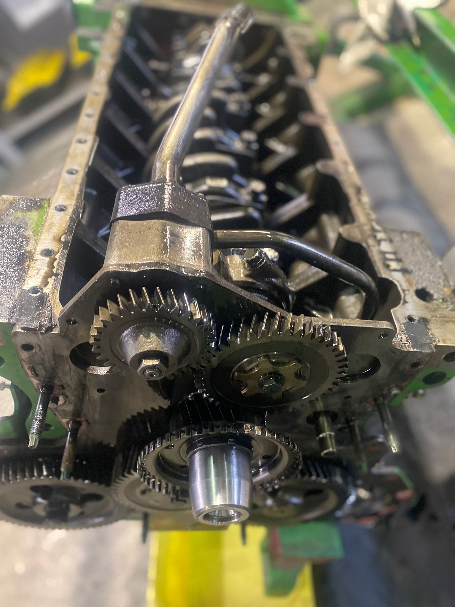 motore grigio pompa olio ingranaggi